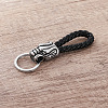 Braided PU Leather Keychains JI5354-2