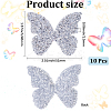 Resin Rhinestone Hotfix Rhinestone Iron on/Sew on Cloth Patches DIY-WH20063-030G-2