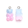 Gradient Color Opaque Resin Pendants LS-X-RESI-R433-02B-1