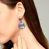 DIY 9 Shapes Colorful Filigree Joiners Stainless Steel Earring Making Kits DIY-BT0001-16MC-10