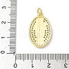 Brass Micro Pave Cubic Zirconia Pendants KK-D426-13A-G-3