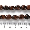 Natural Mahogany Obsidian Beads Strands LS-G-P497-01D-02-5