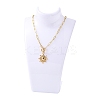 Organic Glass Necklace & Earring Standing Bust Displays NDIS-E006-2A-2