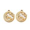 304 Stainless Steel & Natural Shell & Rhinestone Pendants SA-CBA49D2-06G-01-1