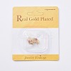 Long-Lasting Plated Brass Micro Pave Cubic Zirconia Ice Pick Pinch Bails X-ZIRC-F069-04B-G-3