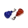 Natural & Synthetic Mixed Stone Gourd Pendants G-N344-08P-2