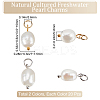 40Pcs 2 Colors Grade B Natural Cultured Freshwater Pearl Charms FIND-BBC0002-58-2