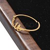 304 Stainless Steel Cuff Rings for Women RJEW-D285-01G-U-5