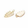 Brass Micro Pave Clear Cubic Zirconia Pendants KK-S356-723-2