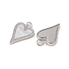Brass Micro Pave Clear Cubic Zirconia Pendants KK-A207-03P-2