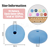 120Pcs 15 Colors Food Grade Eco-Friendly Silicone Beads SIL-FH0001-14-2