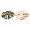 Rack Plating Alloy Enamel Pendants ENAM-T015-012D-NR-2