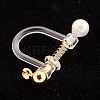 304 Stainless Steel Clip-on Earring Findings STAS-G247-02G-3