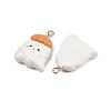 Halloween Opaque Resin Pendants LS-RESI-C062-02F-2