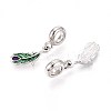 Rack Plating Alloy Enamel European Dangle Charms MPDL-N039-039-2