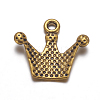 Tibetan Style Pendant Rhinestone Settings TIBEP-A0368YKG-AG-FF-4