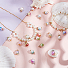 100Pcs 10 Colors Gradient Color ABS Plastic Imitation Pearl Pendants FIND-PH0023-54-5