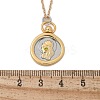 Brass Twelve Constellations Tarot Pendant Necklaces LS-NJEW-Q006-01H-G-3