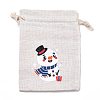 Christmas Cotton Cloth Storage Pouches ABAG-M004-02M-1
