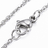 Non-Tarnish 304 Stainless Steel Cable Chains Necklaces LS-NJEW-L450-01P-1