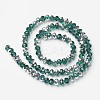 Electroplate Transparent Glass Beads Strands EGLA-A034-T4mm-M15-2