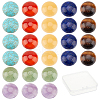 28Pcs 7 Style Carnelian & Yellow Aventurine & Tiger Eye & Green Aventurine & Lapis Lazuli & Amethyst & Turquoise Cabochons G-SC0002-13A-1