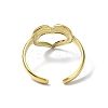 Ion Plating(IP) 304 Stainless Steel Open Cuff Ring RJEW-L109-043G-3