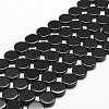 Natural Black Onyx Beads Strands G-P161-34-14x4mm-1
