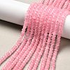 Dyed Natural Malaysia Jade Rondelle Beads Strands G-E316-2x4mm-32-1