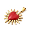 304 Stainless Steel Enamel Pendants STAS-Z158-01G-02-2
