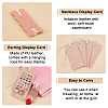 Imitation Leather Earring & Necklace Anti-Winding Display Cards EDIS-OC0001-05-4