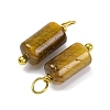 Natural Tiger Eye Cloumn Pendants LS-STAS-H221-04G-02-2