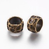 Rondelle Tibetan Style Alloy Beads K0NHD071-1