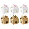 20 Sets 2 Colors House Shape Paper Jewelry Storage Gift Box CON-CJ0001-23-1