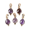 Natural Amethyst Faceted Pendans X-KK-L218-004G-01-1