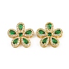 Brass Micro Pave Cubic Zirconia Pendants CU-CBA3D67-06G-01-1