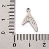 Non-Tarnish 201 Stainless Steel Pendants LS-STAS-U016-08P-01-3