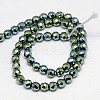 Electroplate Non-magnetic Synthetic Hematite Beads Strands G-J169B-3mm-06-2