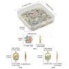 30Pcs 3 Styles Alloy Crystal Rhinestone and ABS Imitation Pearl Connector Charms ENAM-FS0003-71G-4