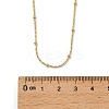 2MM 304 Stainless Steel Satellite Chain Necklaces for Women Men NJEW-F351-02G-3