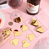 Acrylic Mirror Wine Glass Charms AJEW-SC0002-53B-01-3