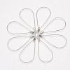 304 Stainless Steel Wire Pendants STAS-S103-08-1