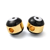 Brass Enamel Beads KK-E048-02G-04-3