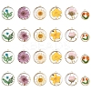 12Pcs 6 Styles Transparent Clear Epoxy Resin Pendants RESI-FS0001-88B-1