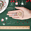 SUNNYCLUE DIY Christmas Charm Brooch Making Kit DIY-SC0019-53-3