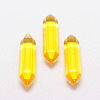 Faceted Bullet Glass Double Terminated Pointed Beads for Wire Wrapped Pendants Making GLAA-K002-30mm-019-1