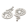 Non-Tarnish 201 Stainless Steel Pendants STAS-M318-06P-2