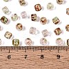 Transparent Colours Picasso Glass Beads SEED-Q039-05A-C04-4