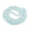 Baking Paint Transparent Glass Beads X1-DGLA-N011-6mm-05-2