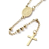 202 Stainless Steel Rosary Bead Necklaces LS-NJEW-D060-01A-G-2